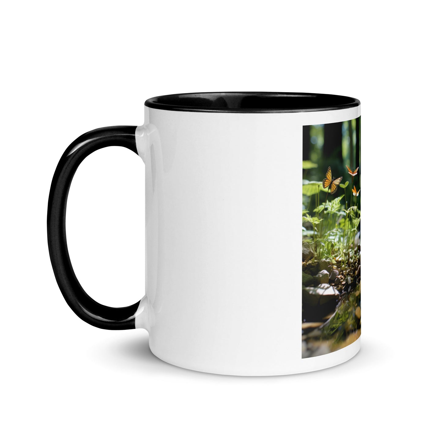 Relaxing By The Brook Series Print #9 - Mug with Color Inside