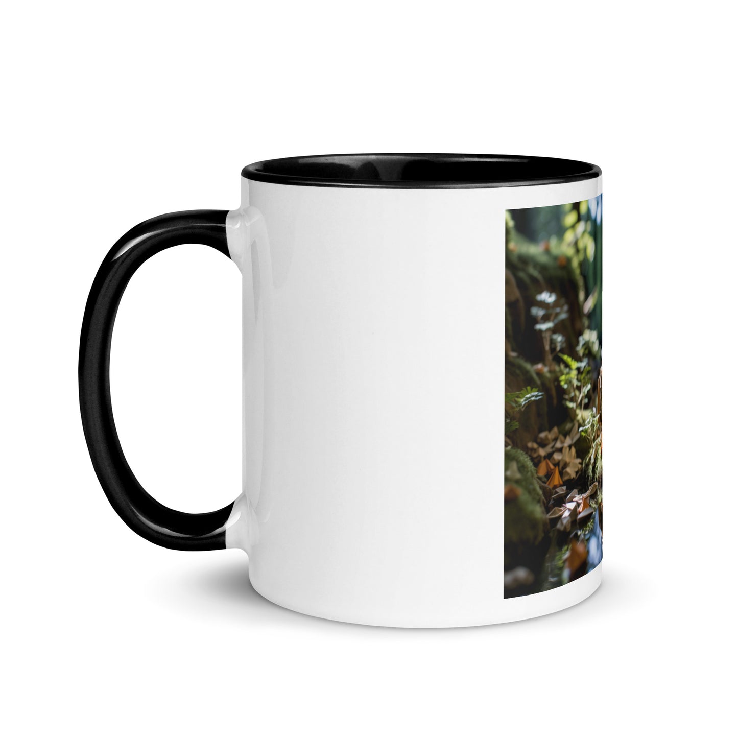 Relaxing By The Brook Series Print #2 - Mug with Color Inside