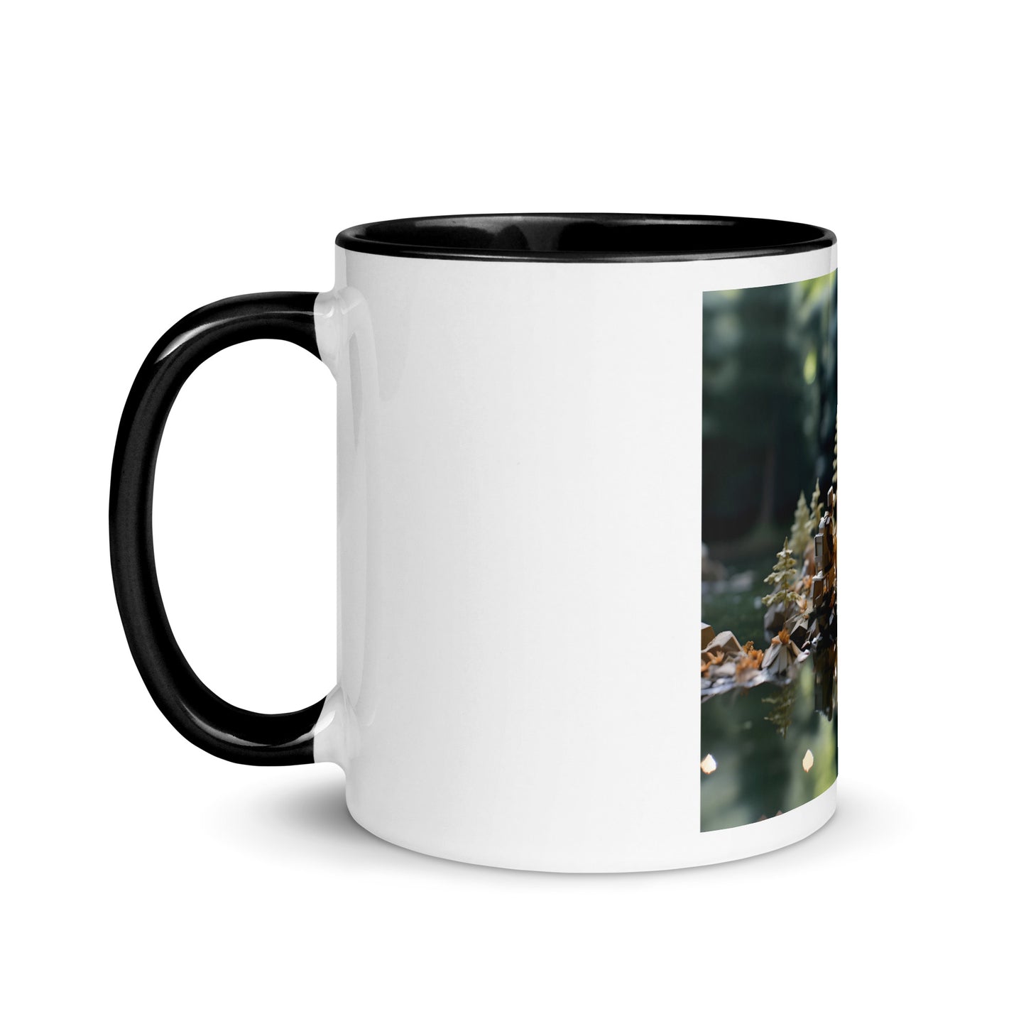 Relaxing By The Brook Series Print #10 - Mug with Color Inside