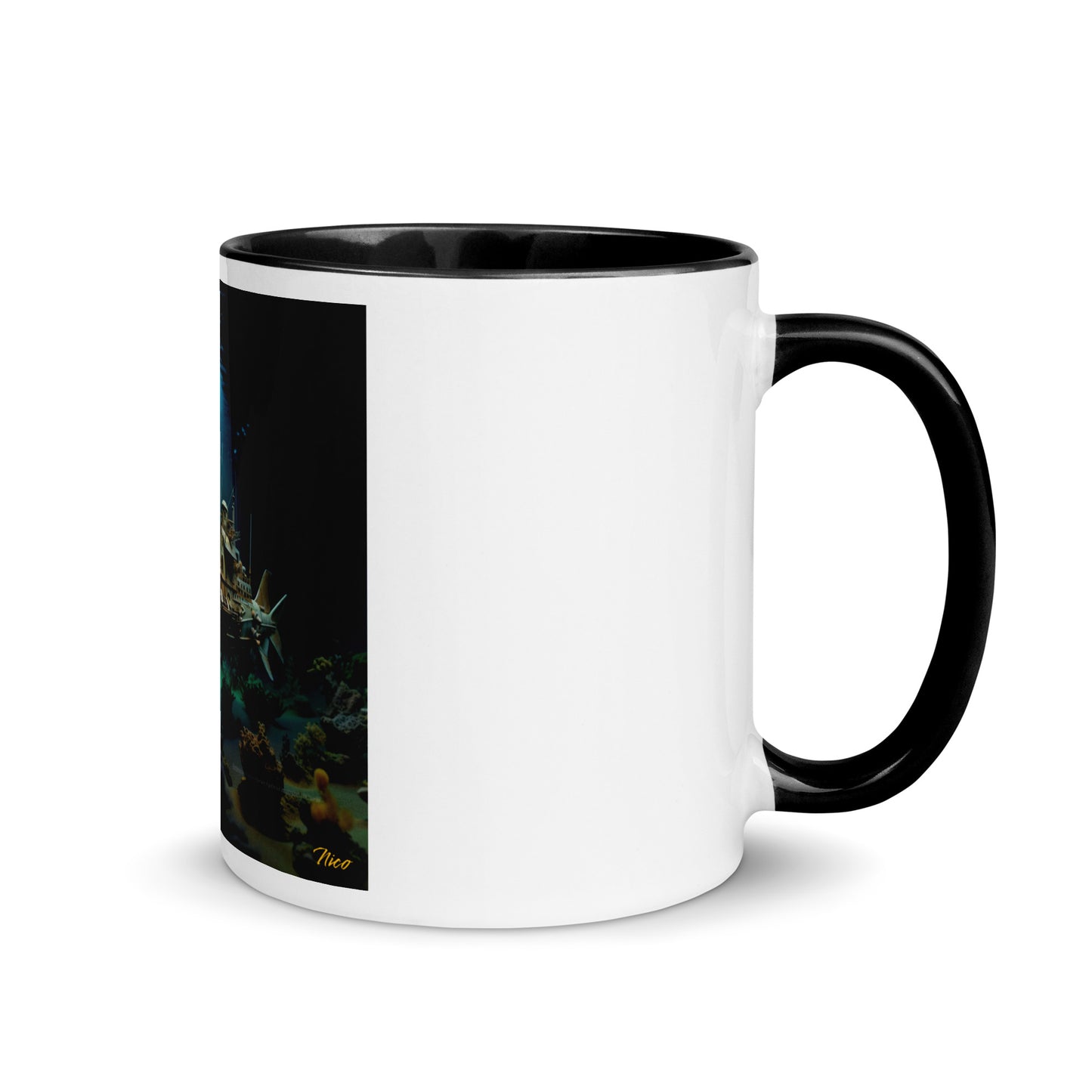 20,000 Leagues Under The Sea Series Print #7 - Mug with Color Inside