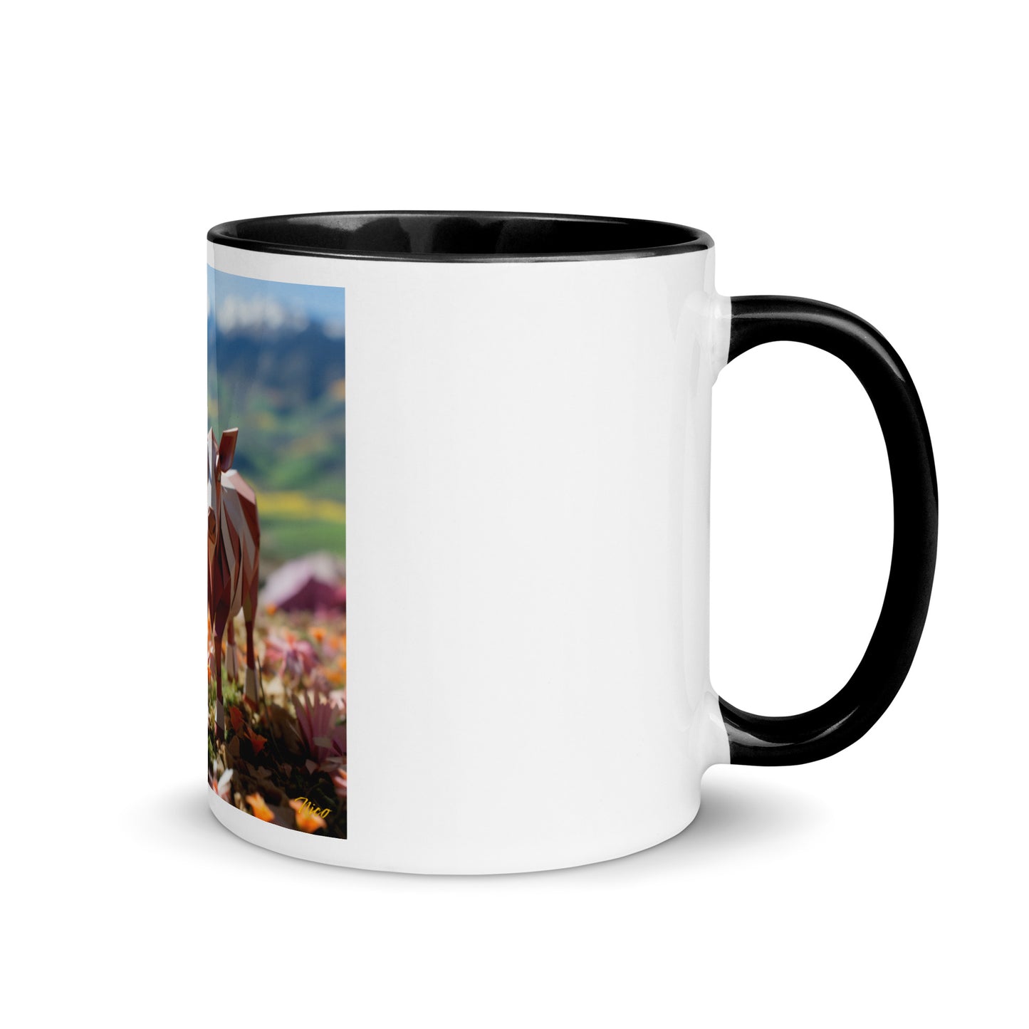 Meadow By The Farm Series Print #1 - Mug with Color Inside