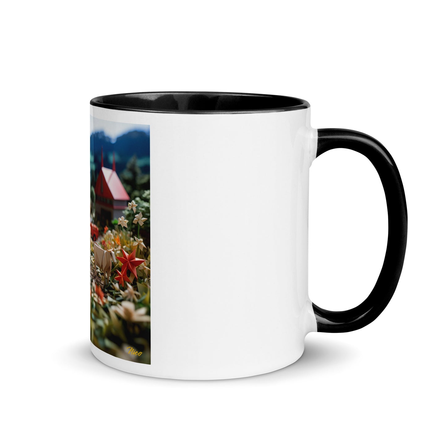 Meadow By The Farm Series Print #5 - Mug with Color Inside