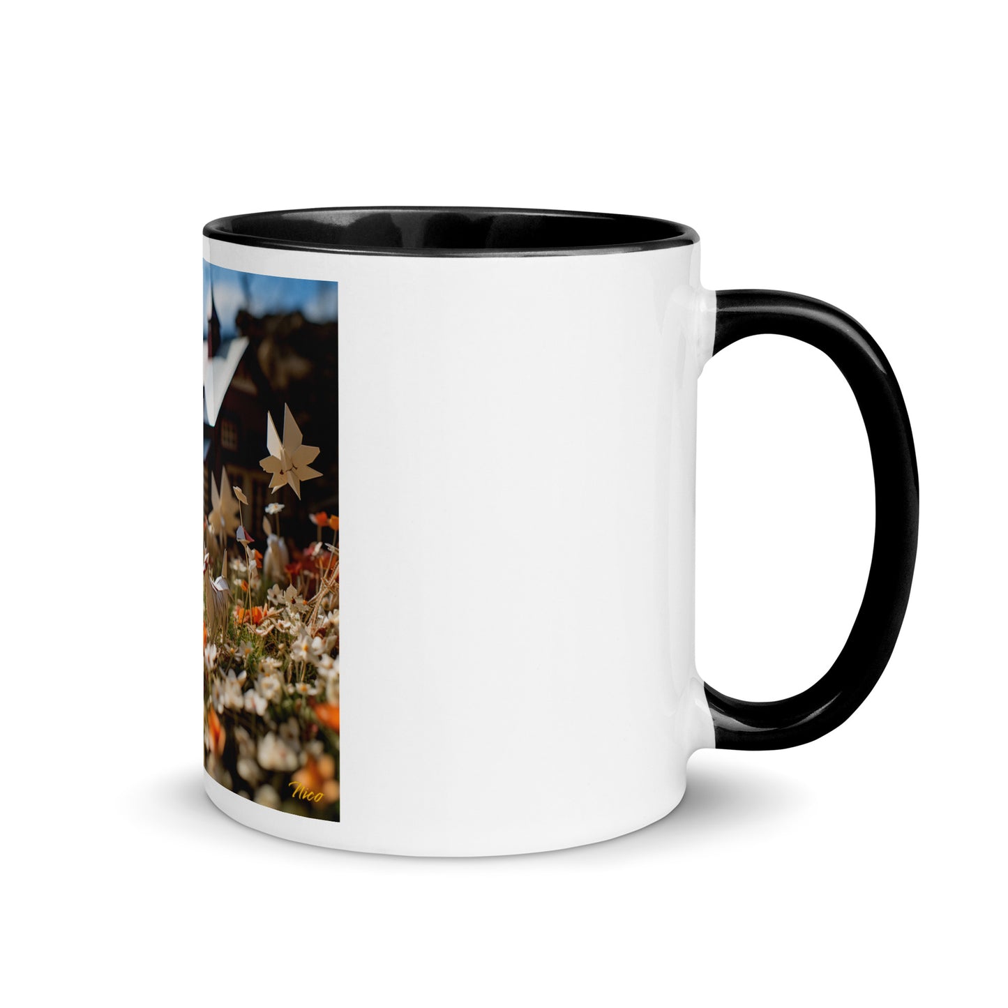 Meadow By The Farm Series Print #10 - Mug with Color Inside