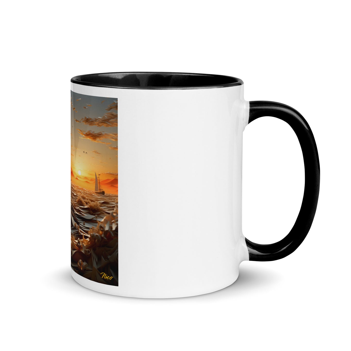 Into The Sunset Series Print #5 - Mug with Color Inside