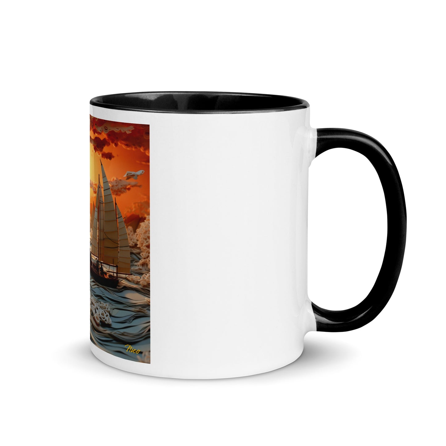 Into The Sunset Series Print #8 - Mug with Color Inside