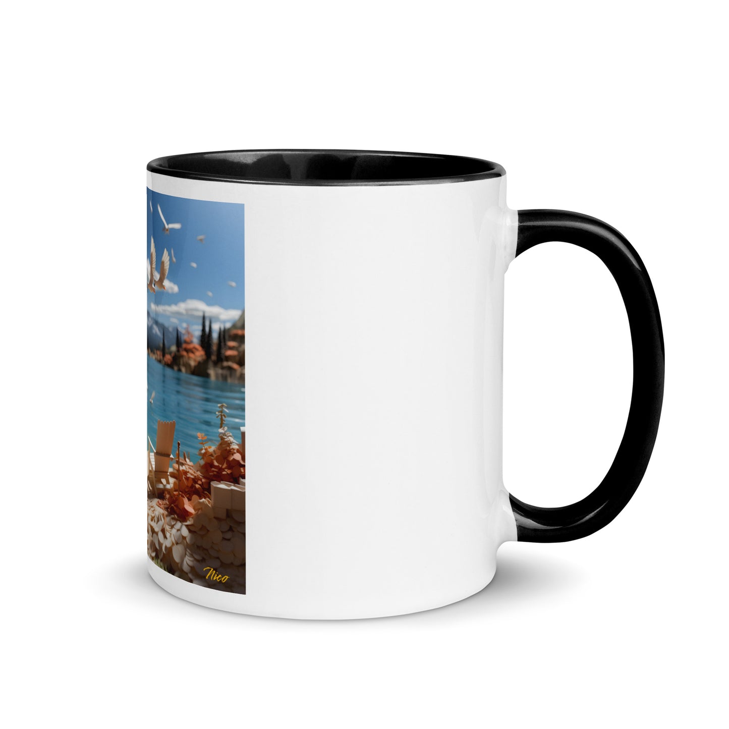 Atop The Mountain Lakeshore Series Print #10 - Mug with Color Inside