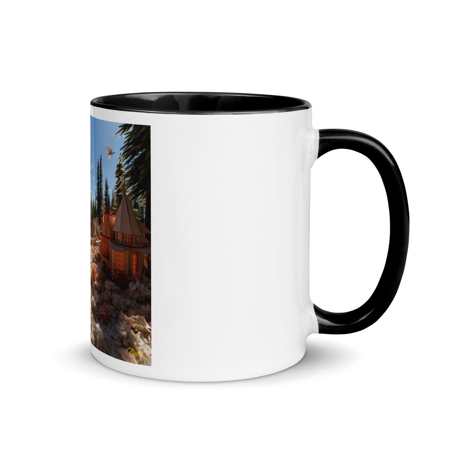 Atop The Mountain Lakeshore Series Print #6 - Mug with Color Inside