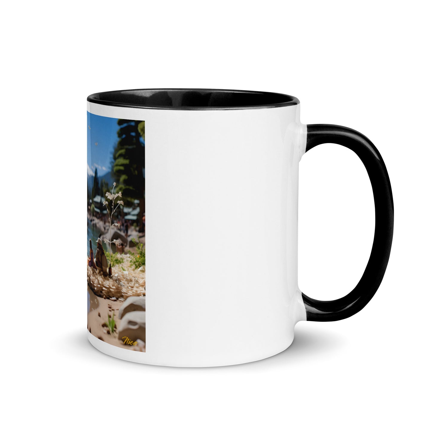 Atop The Mountain Lakeshore Series Print #7 - Mug with Color Inside