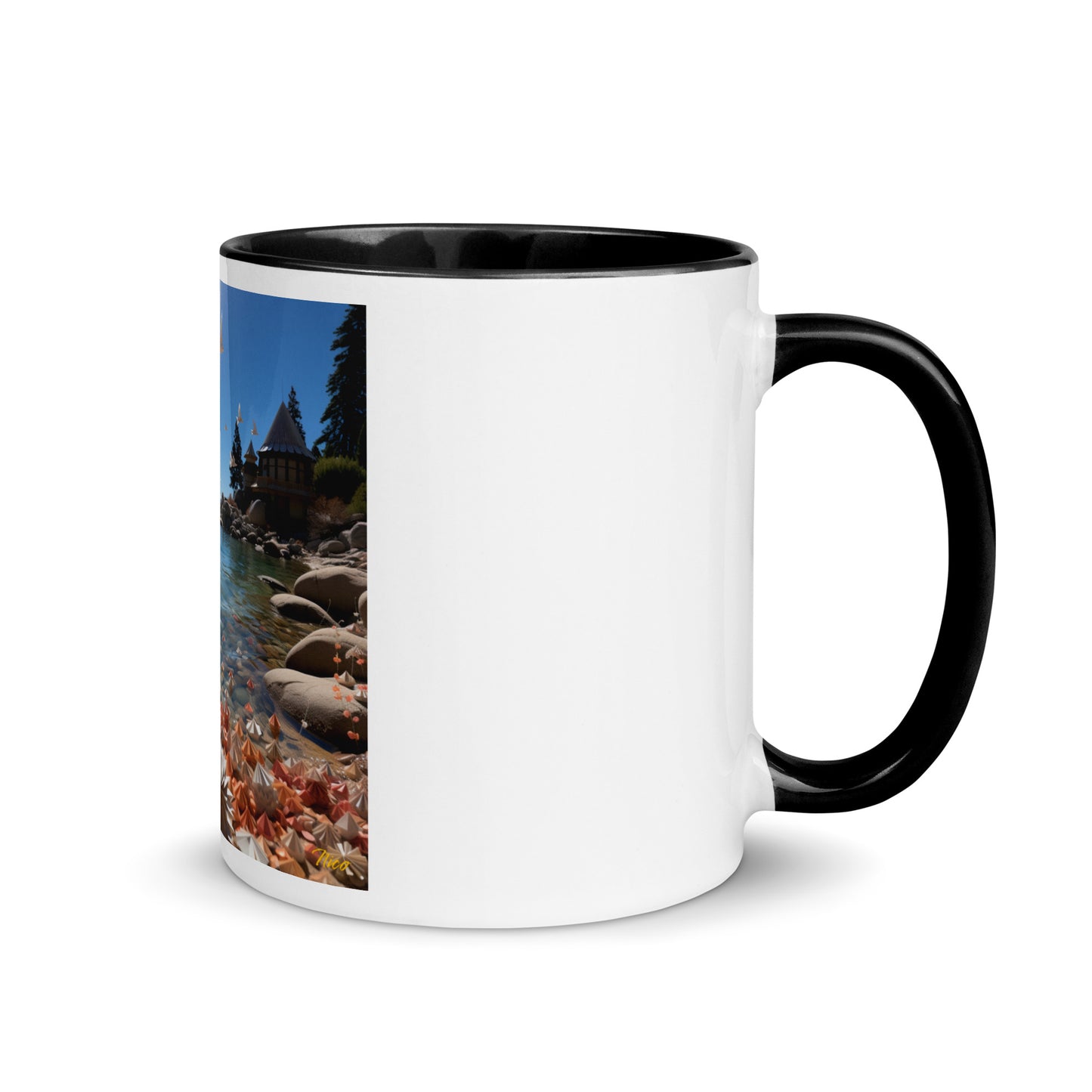 Atop The Mountain Lakeshore Series Print #3 - Mug with Color Inside