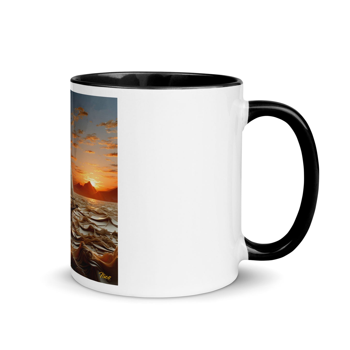 Into The Sunset Series Print #1 - Mug with Color Inside