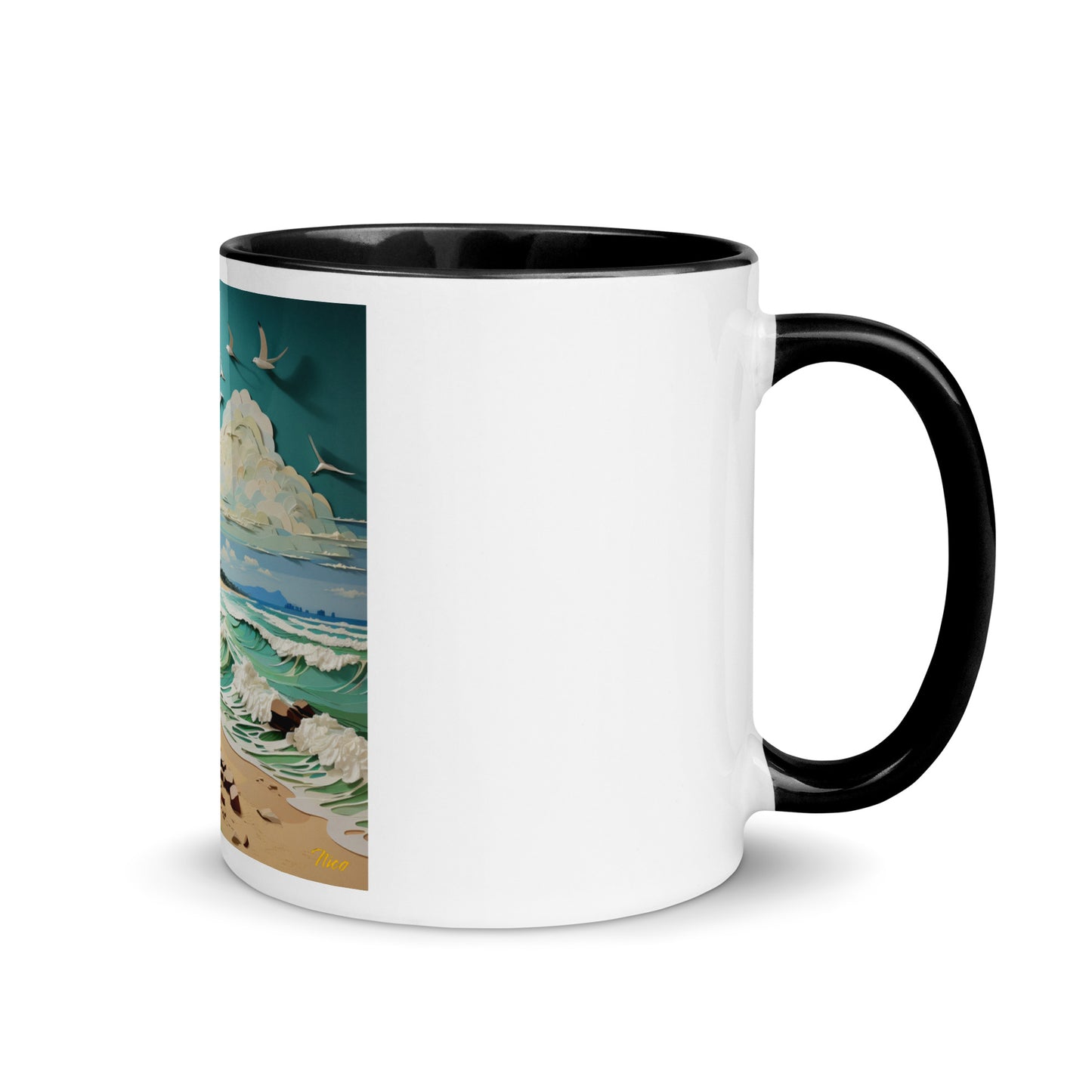 By The Seaside Series Print #2 - Mug with Color Inside