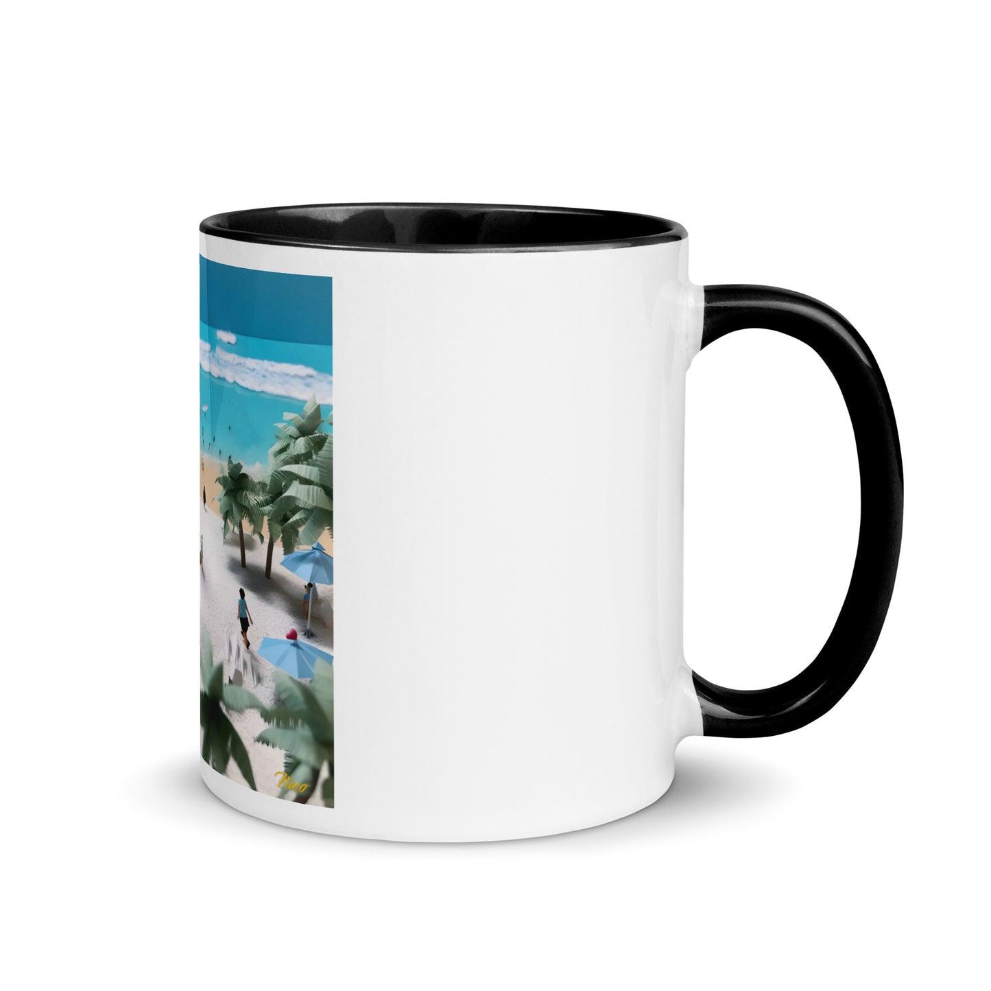 By The Seaside Series Print #5 - Mug with Color Inside