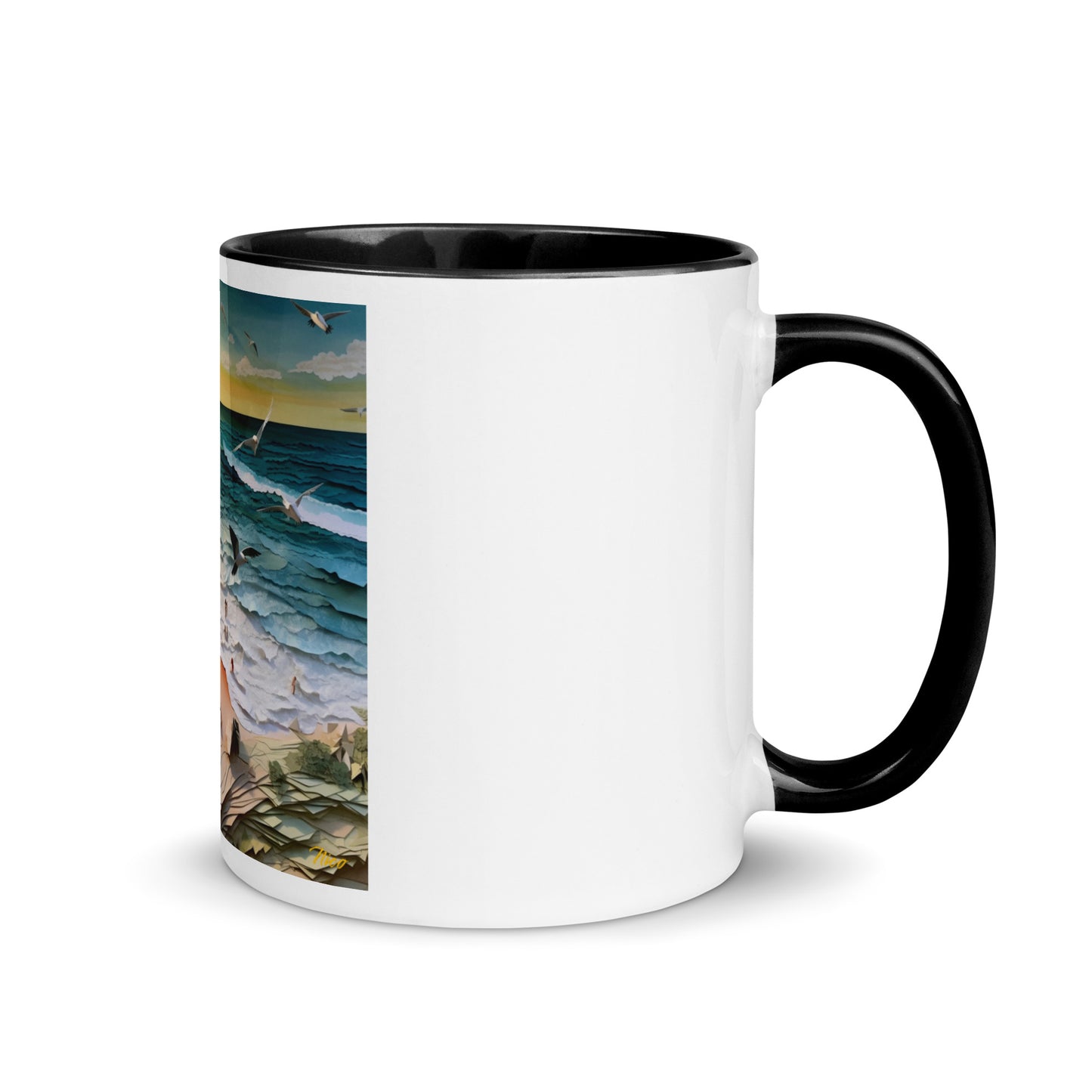 By The Seaside Series Print #6 - Mug with Color Inside