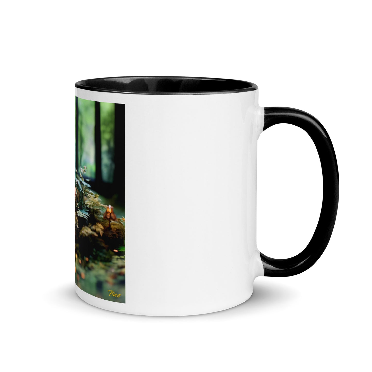 Relaxing By The Brook Series Print #1 - Mug with Color Inside