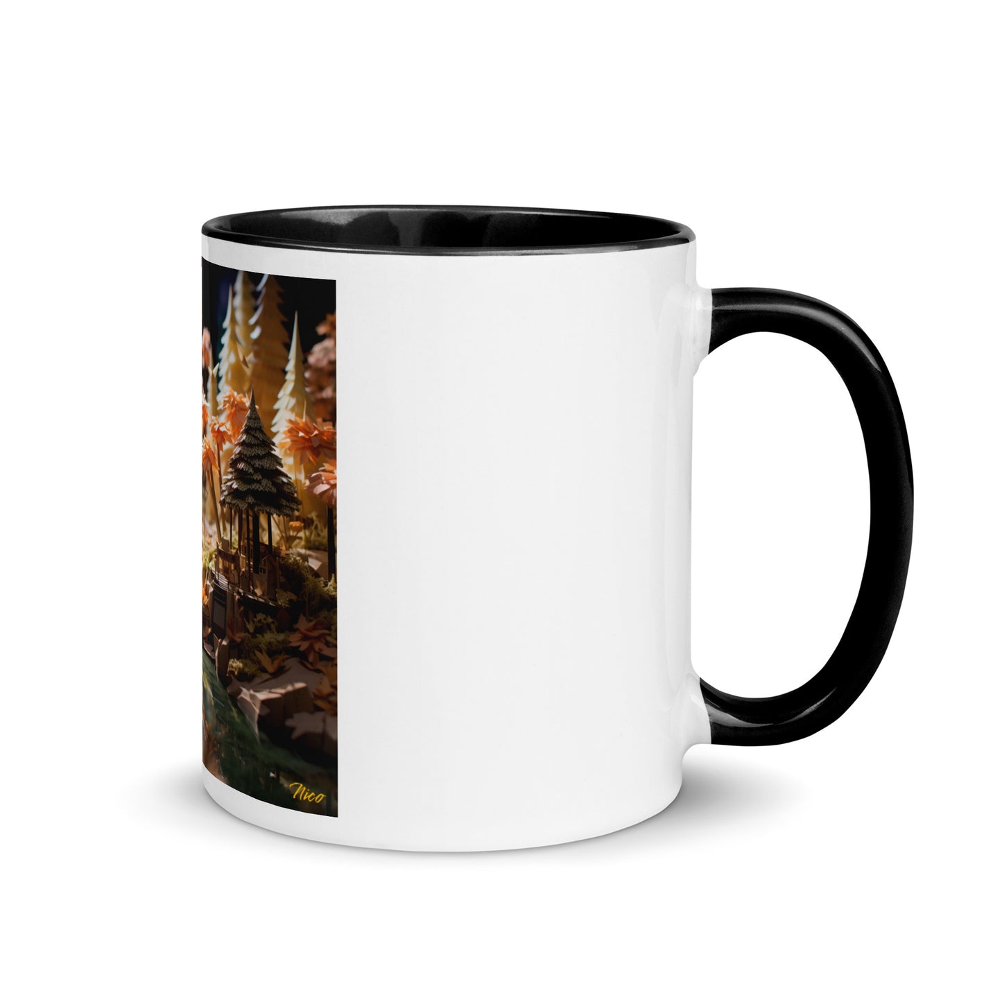 Relaxing By The Brook Series Print #3 - Mug with Color Inside