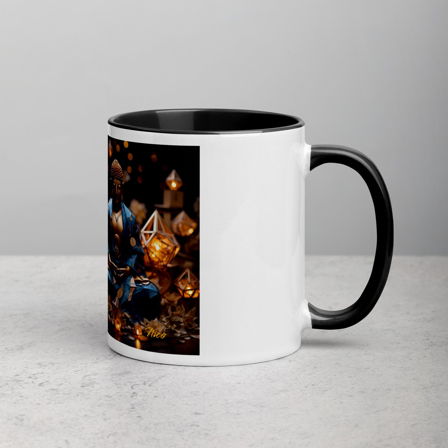 Ascending Buddha Series Print #3 - Mug with Color Inside