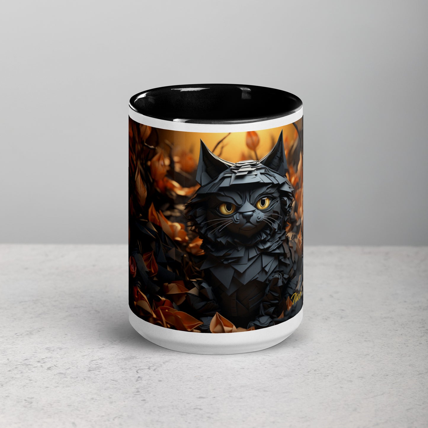 Halloween 2024 Series Print #2 "The Kitty of Evil!"- Mug with Color Inside