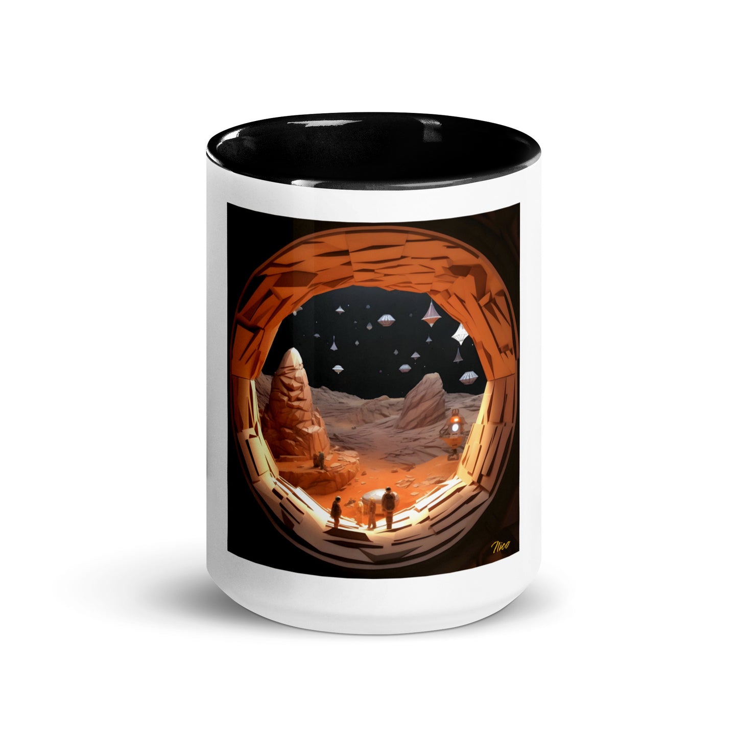 Elon's Dream Series Print #4 Mug with Color Inside