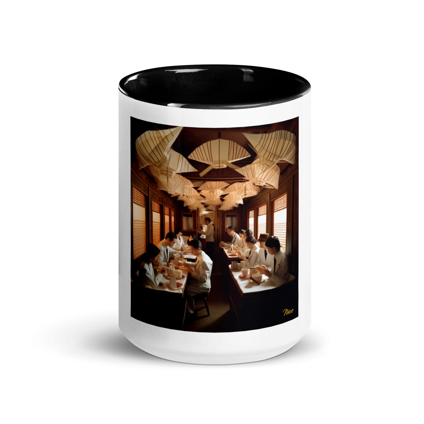 Orient Express Series Print #4 Mug with Color Inside