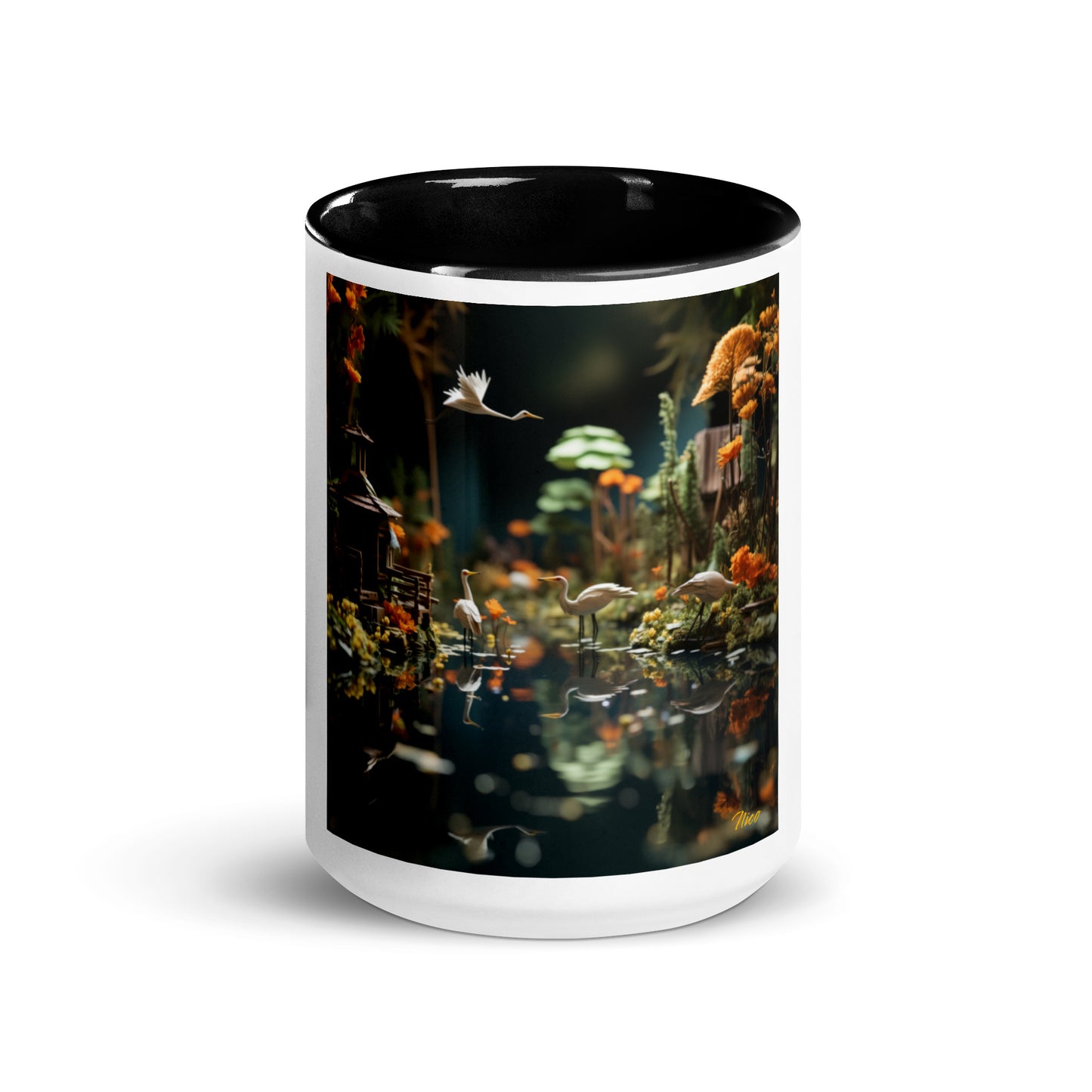 Born On A Bayou Print #6 Mug with Color Inside