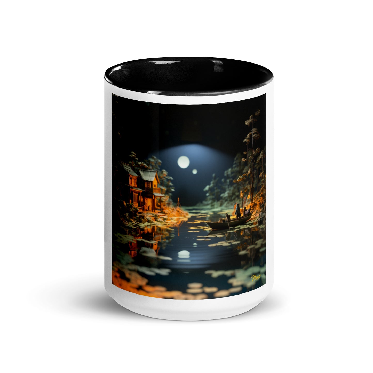 Born On A Bayou Print #3 Mug with Color Inside