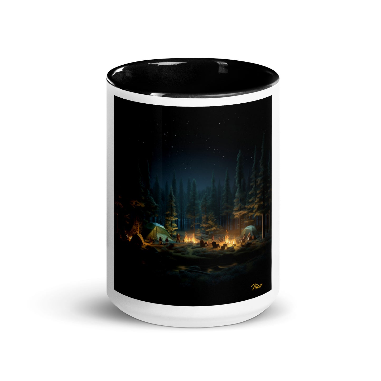 Under The Starry Skies Series Print #2 Mug with Color Inside