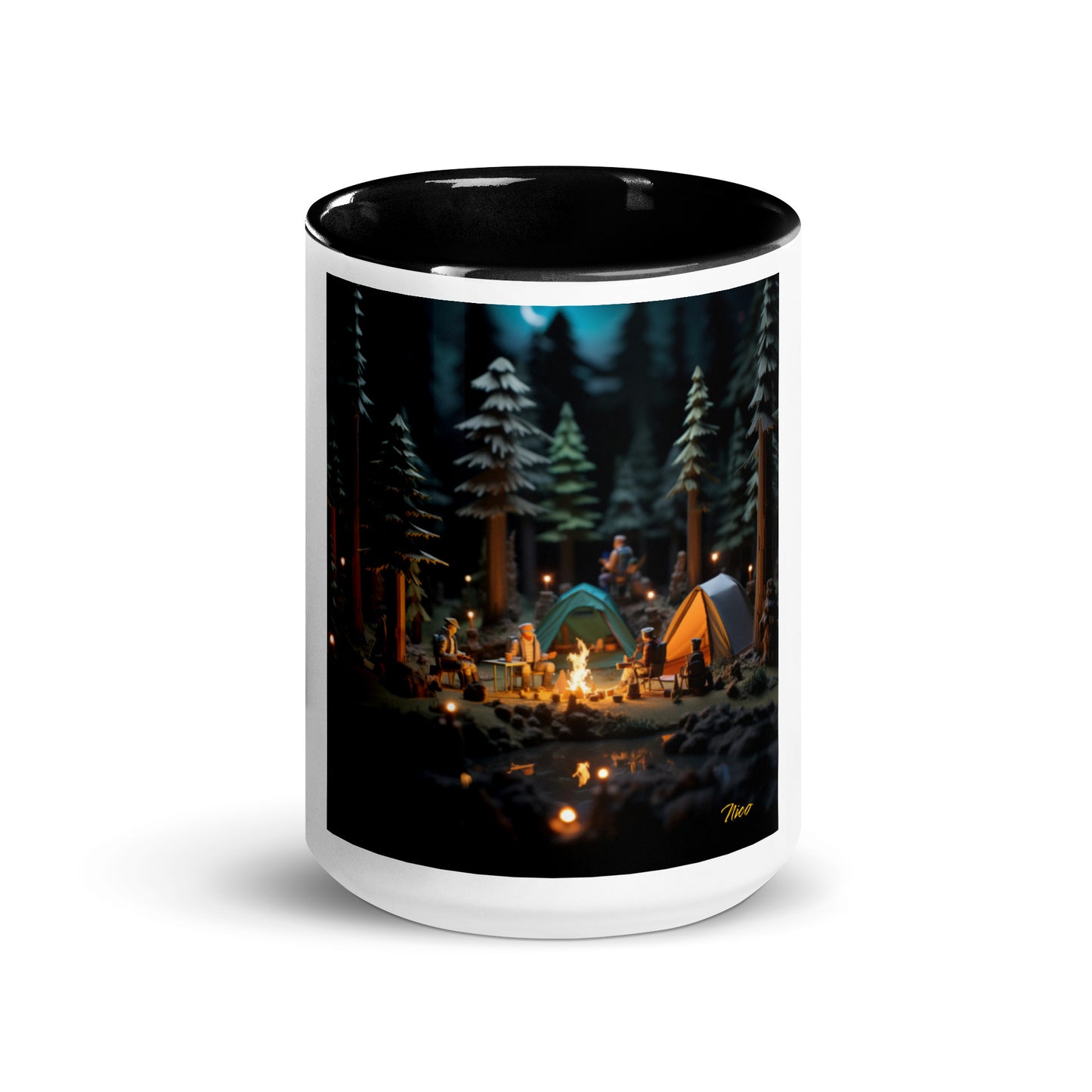 Under The Starry Skies Series Print #3 Mug with Color Inside