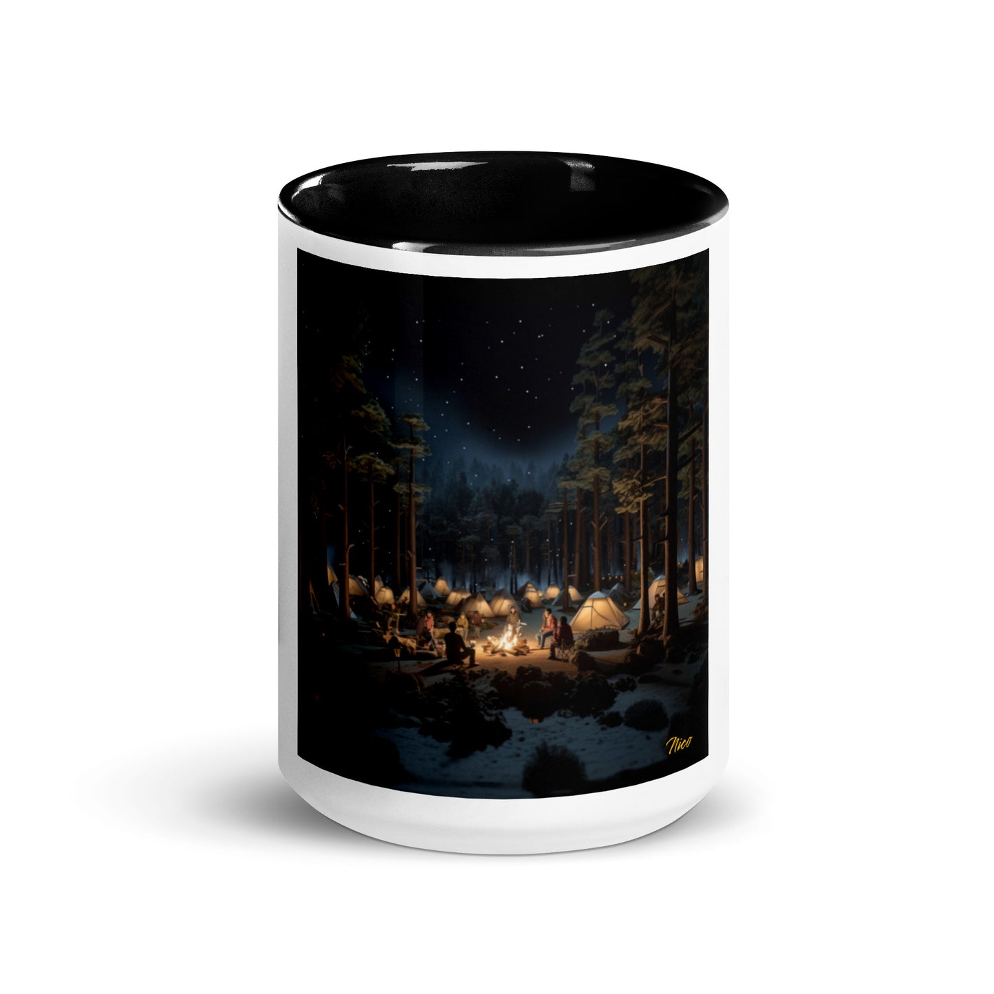 Under The Starry Skies Series Print #5 Mug with Color Inside