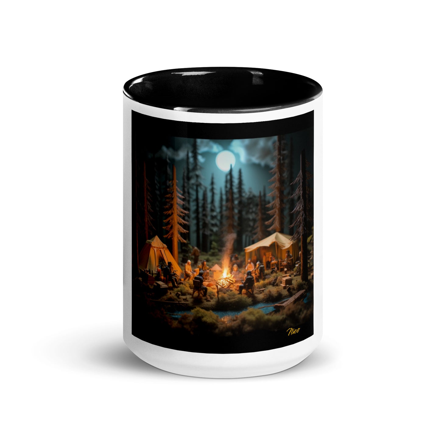 Under The Starry Skies Series Print #8 Mug with Color Inside