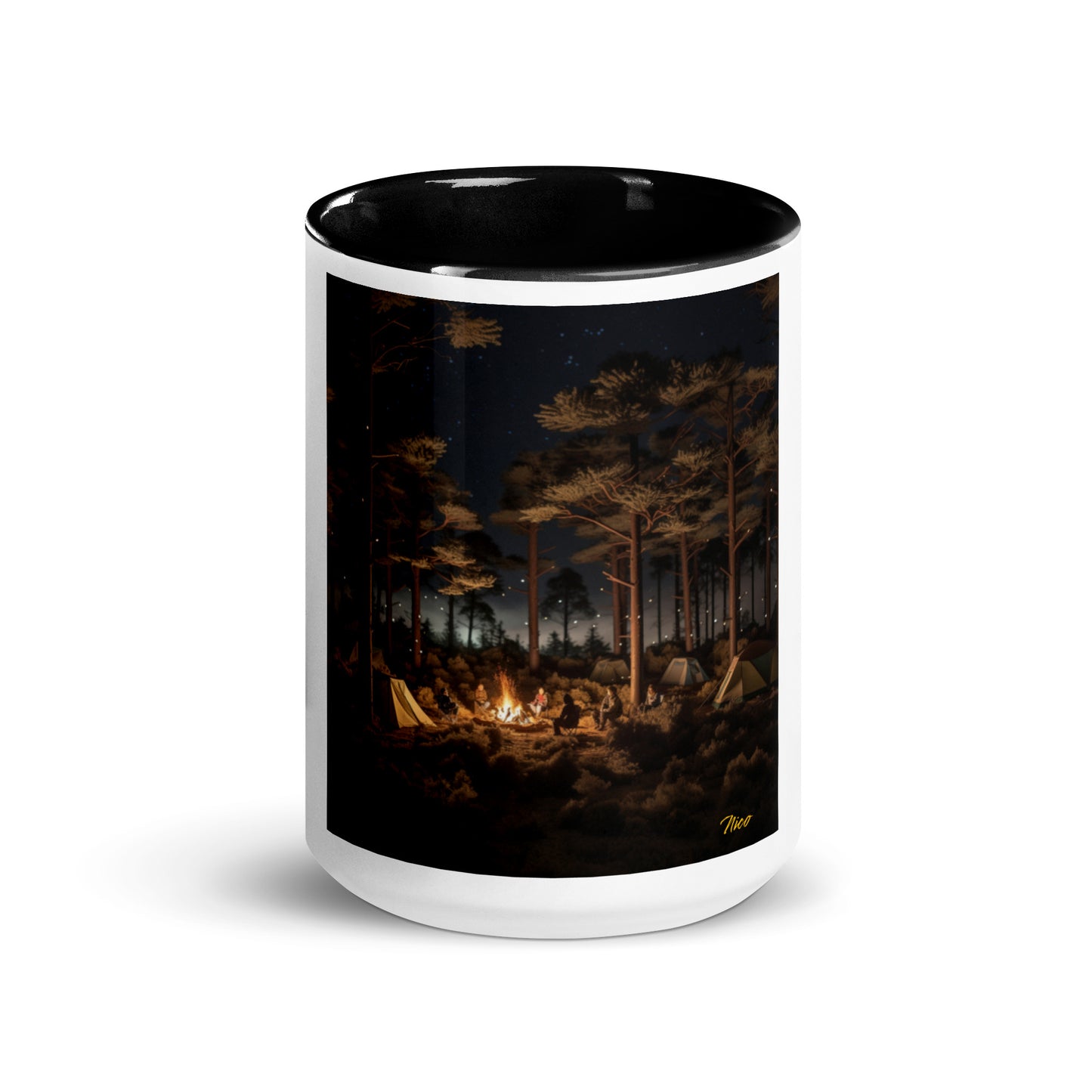 Under The Starry Skies Series Print #9 Mug with Color Inside