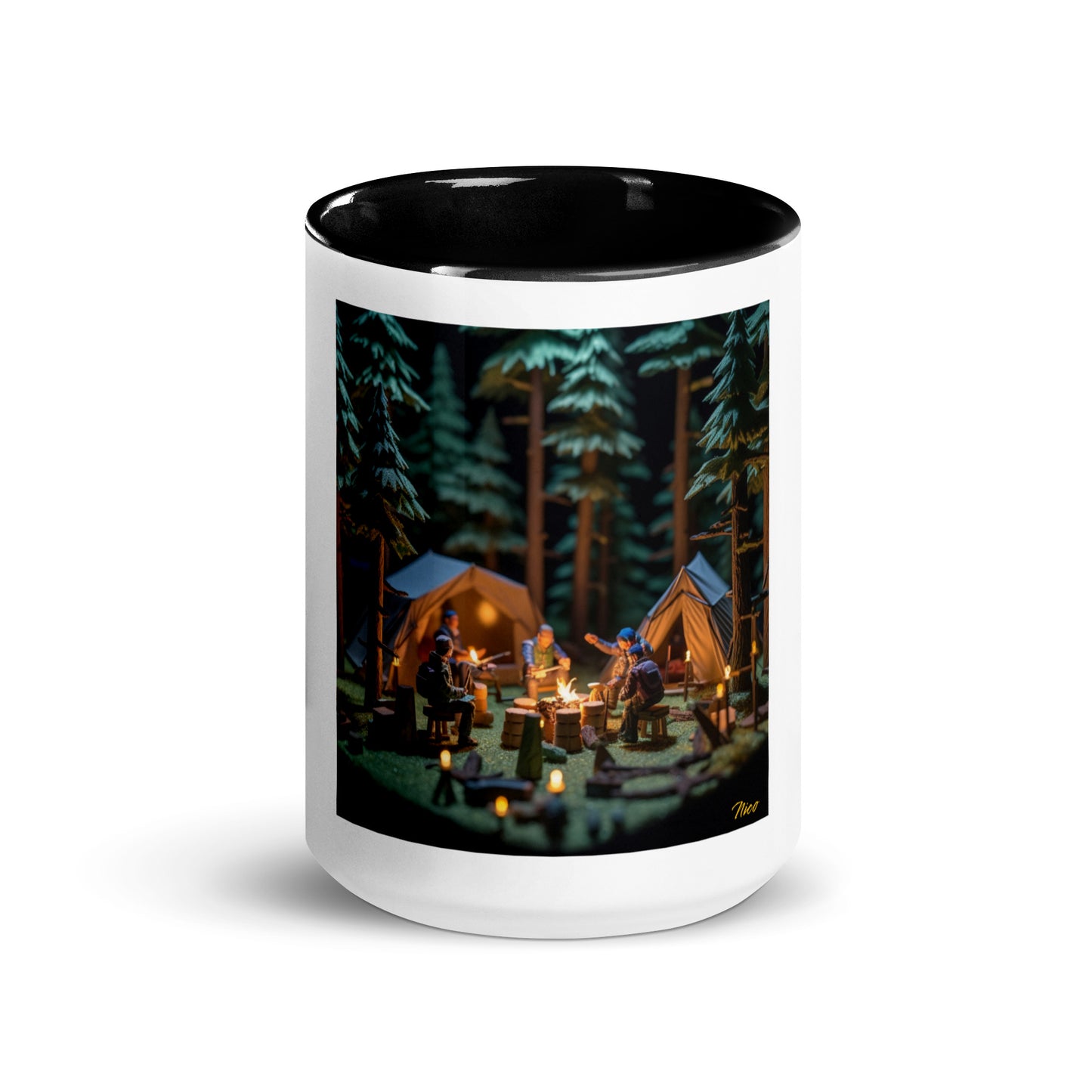 Under The Starry Skies Series Print #10 Mug with Color Inside