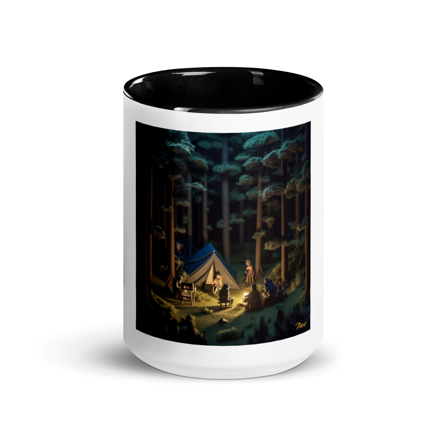 Under The Starry Skies Series Print #6 Mug with Color Inside