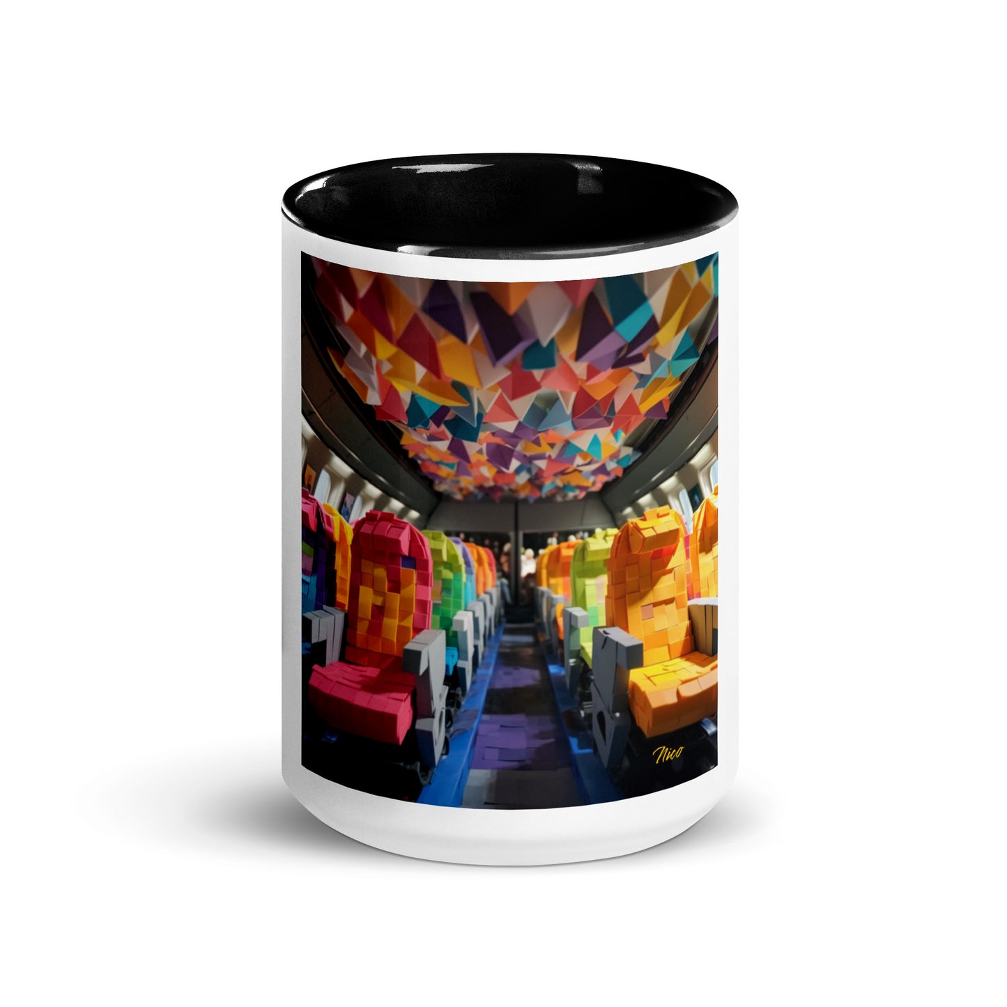 Frequent Flyer Miles Series Print #4 Mug with Color Inside