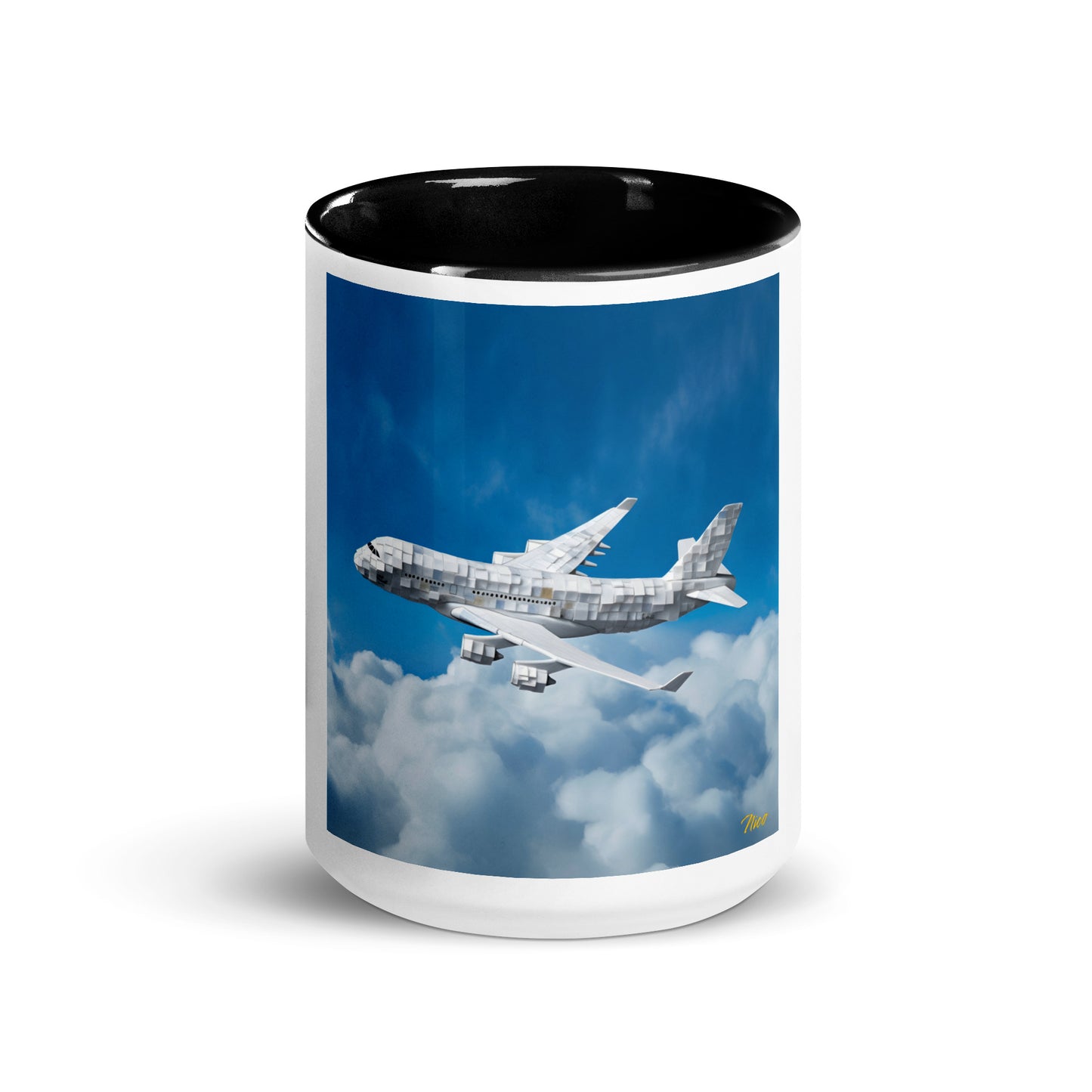 Frequent Flyer Miles Series Print #5 Mug with Color Inside