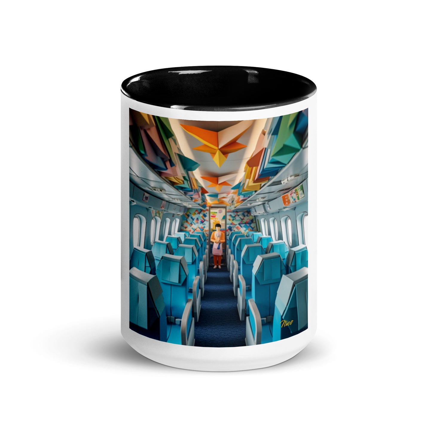 Frequent Flyer Miles Series Print #6 Mug with Color Inside