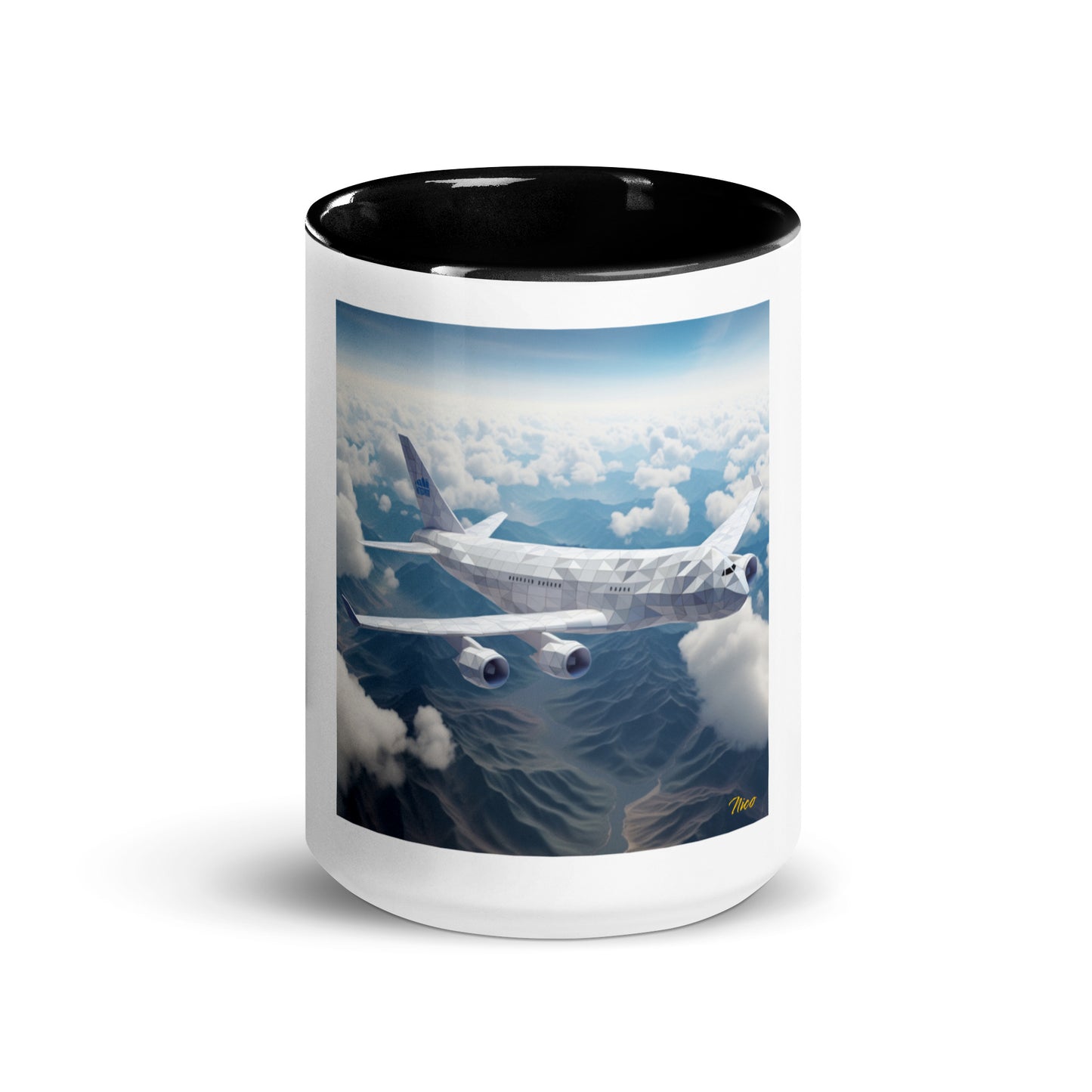 Frequent Flyer Miles Series Print #7 Mug with Color Inside