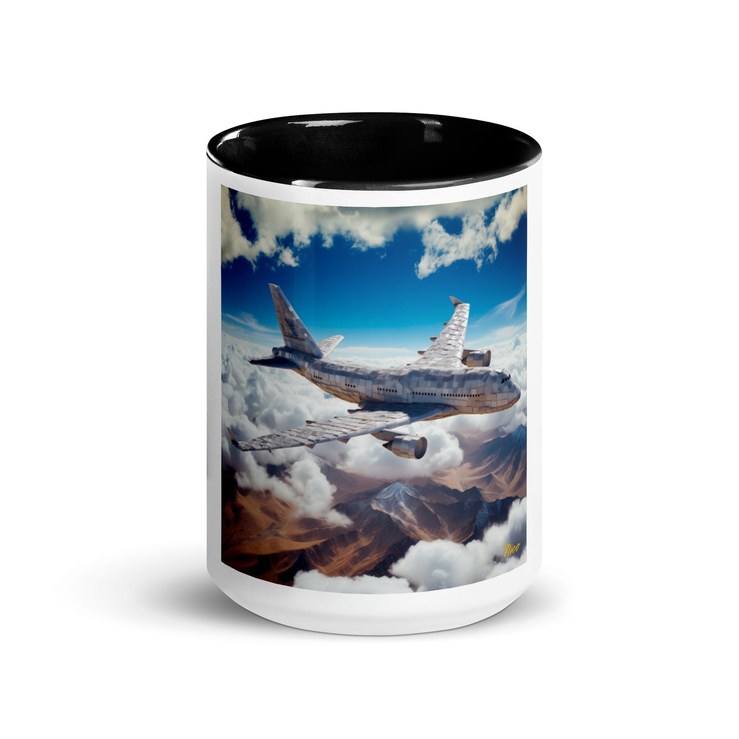 Frequent Flyer Miles Series Print #9 Mug with Color Inside