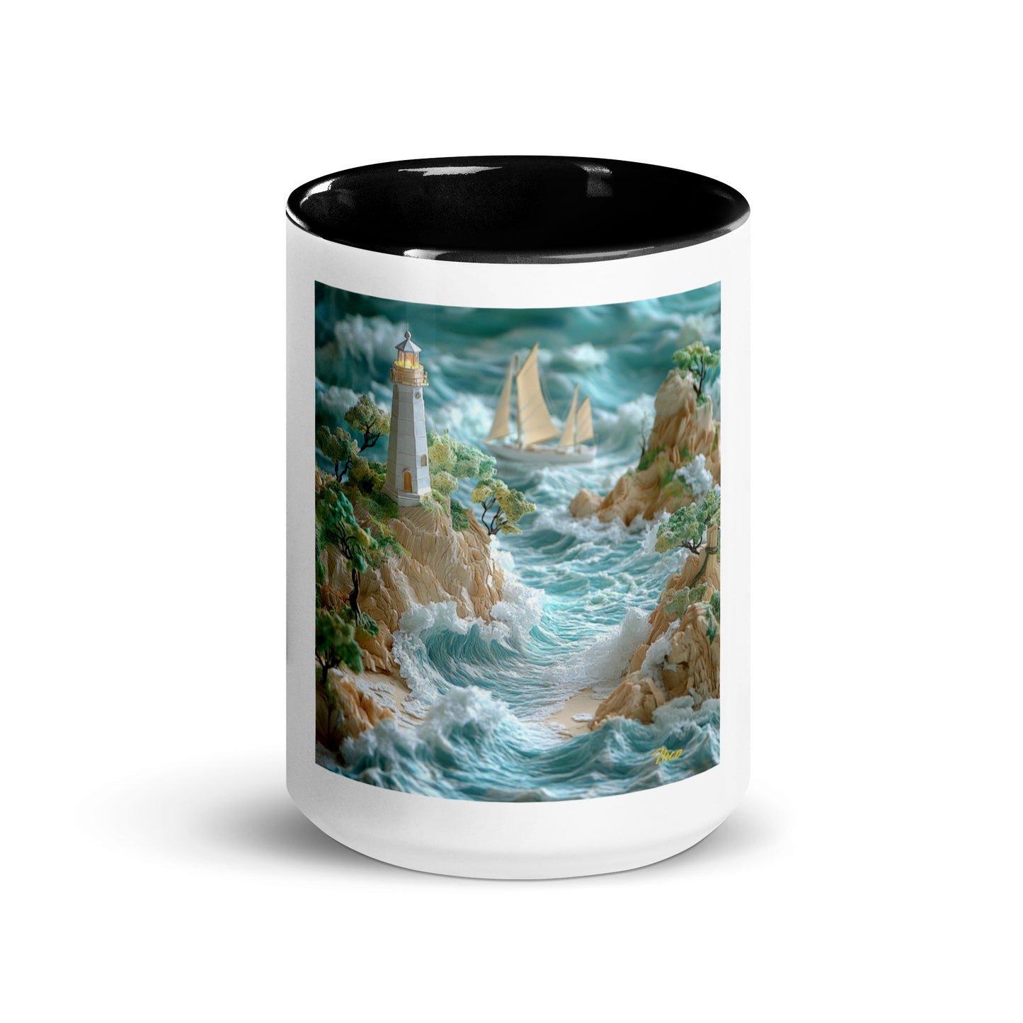 By The Seaside Series Print #9 - Mug with Color Inside