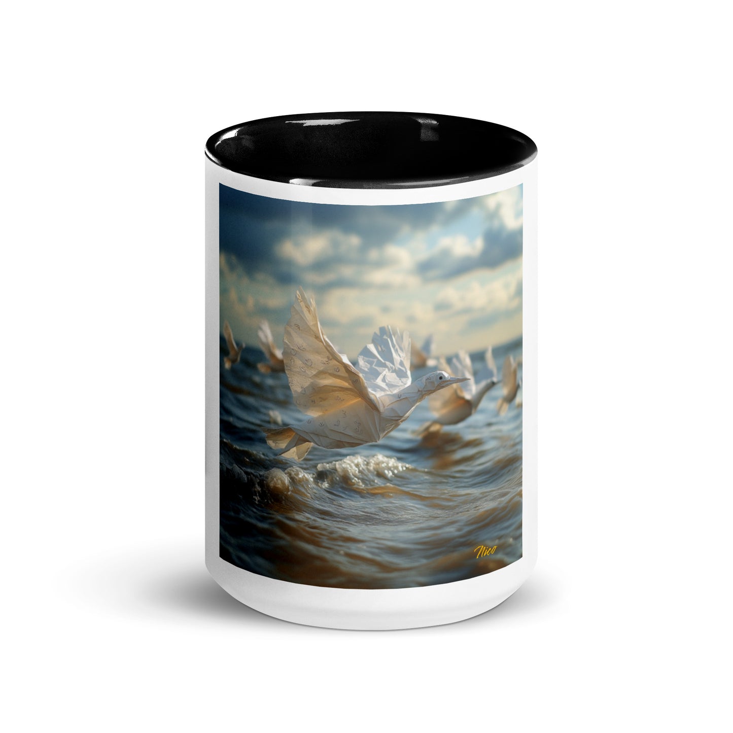 By The Seaside Series Print #8 - Mug with Color Inside