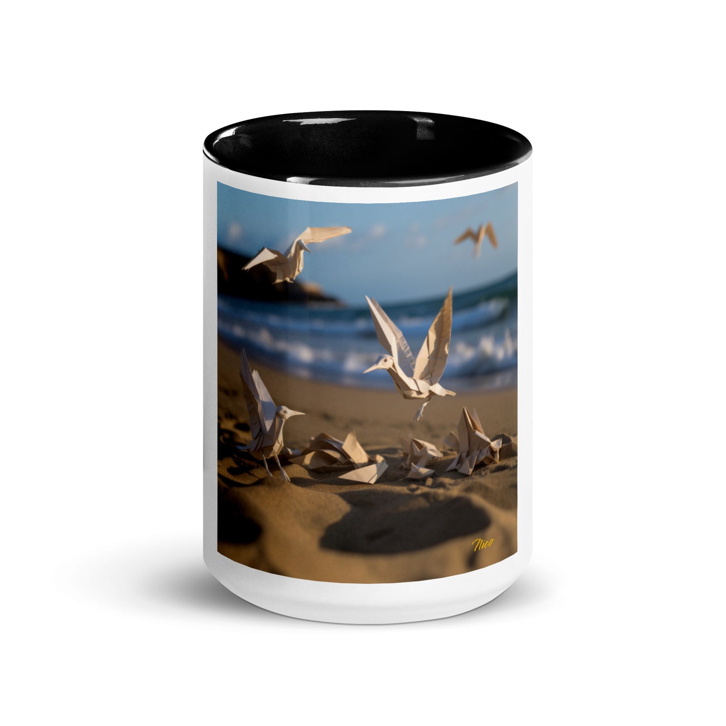 By The Seaside Series Print #7 - Mug with Color Inside