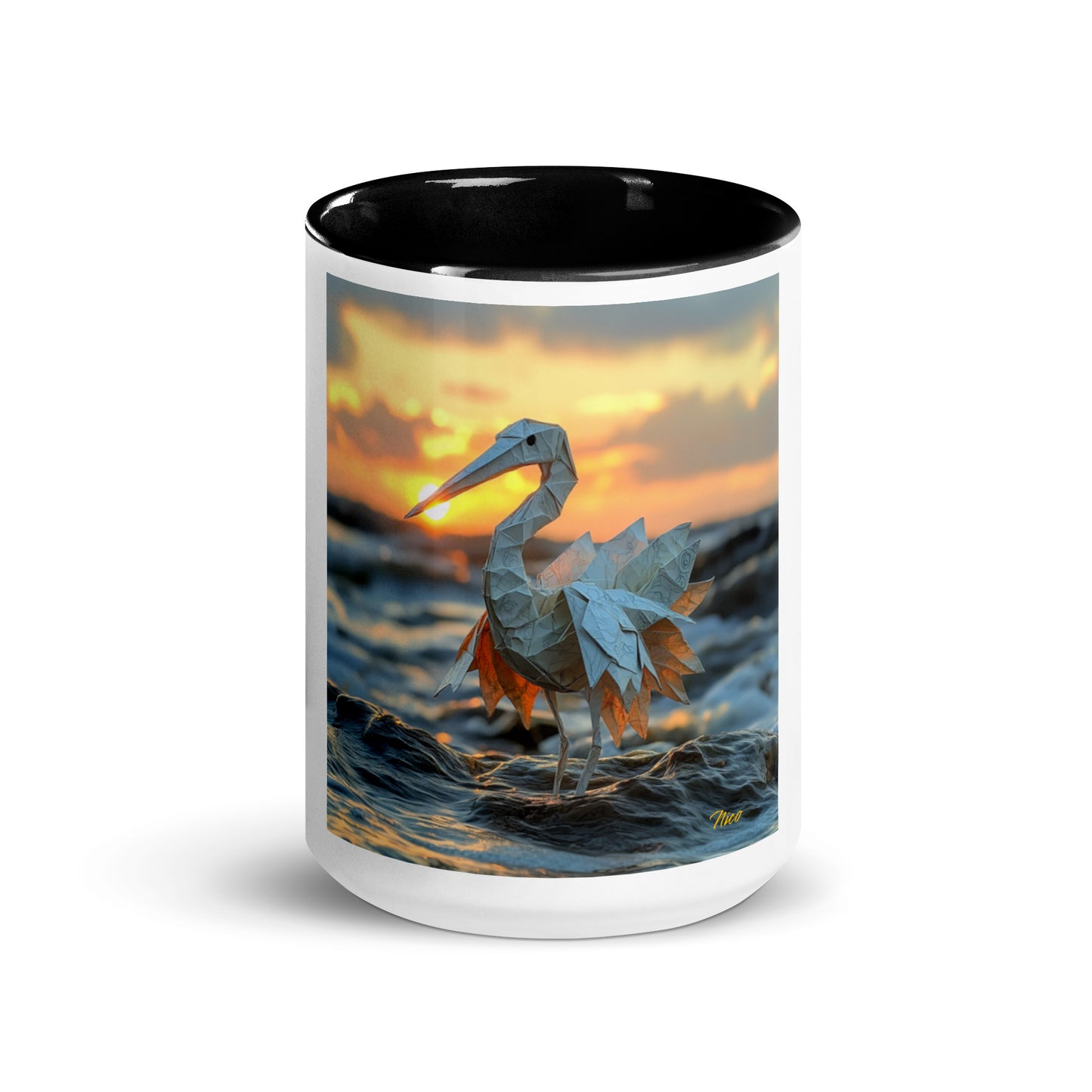 By The Seaside Series Print #1 - Mug with Color Inside