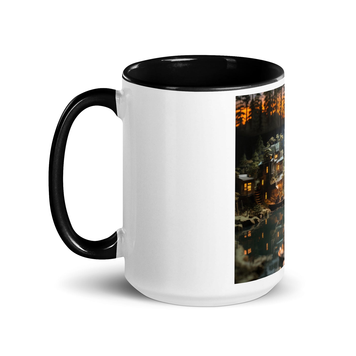 Born On A Bayou Print #2 Mug with Color Inside