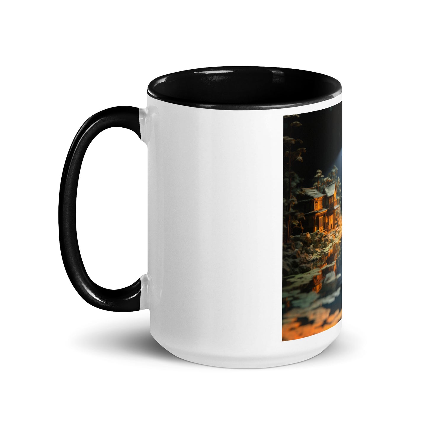 Born On A Bayou Print #3 Mug with Color Inside