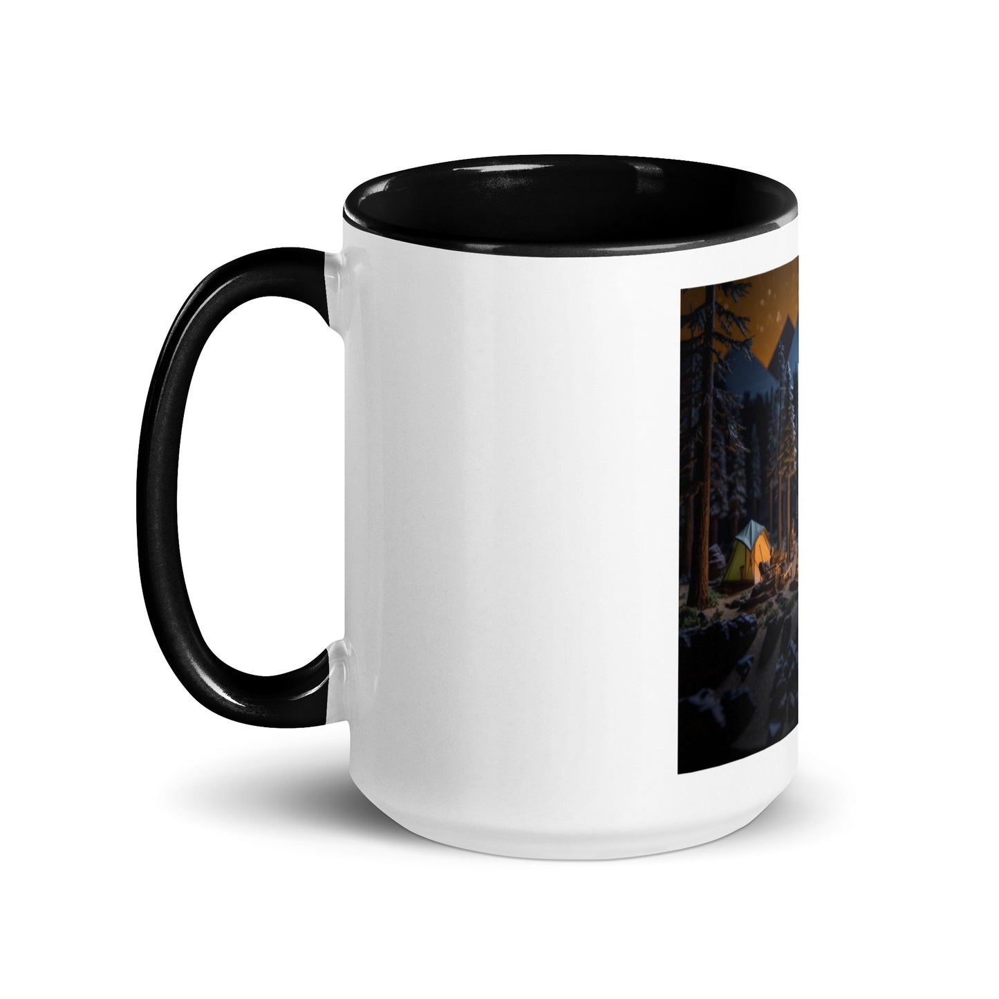 Under The Starry Skies Series Print #1 Mug with Color Inside