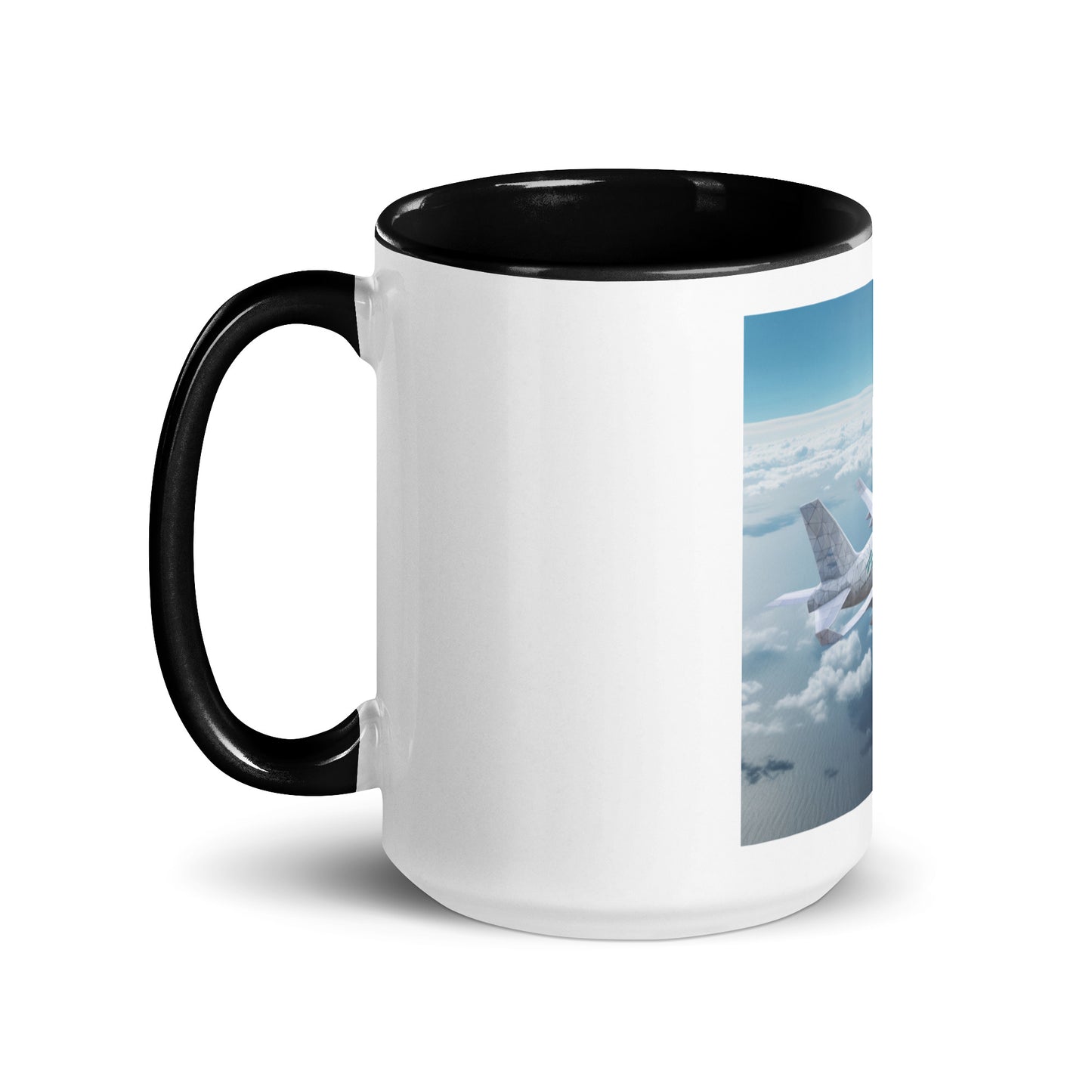 Frequent Flyer Miles Series Print #3 Mug with Color Inside