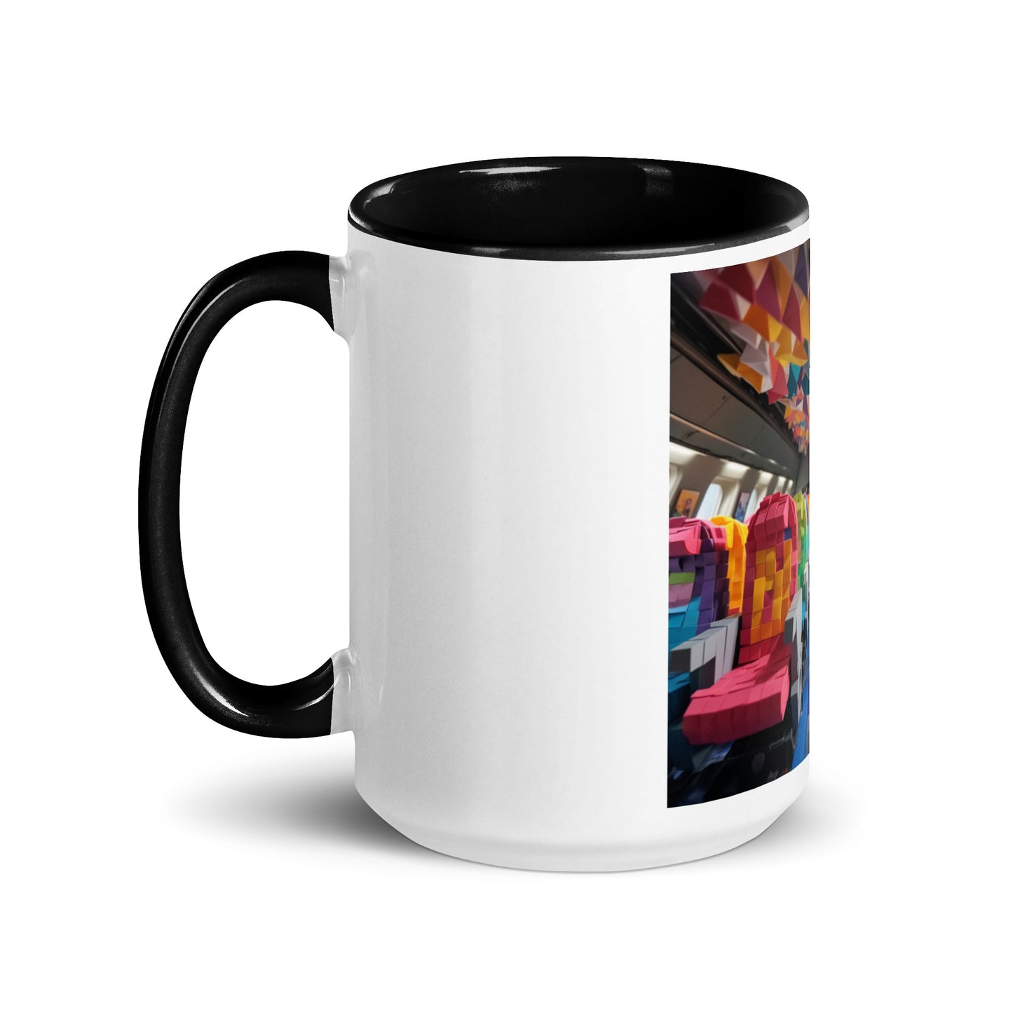 Frequent Flyer Miles Series Print #4 Mug with Color Inside