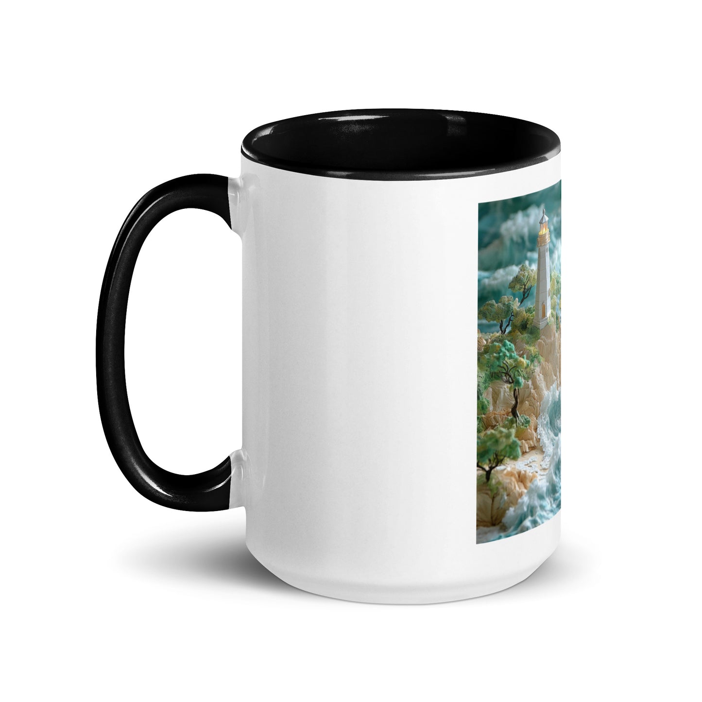 By The Seaside Series Print #9 - Mug with Color Inside