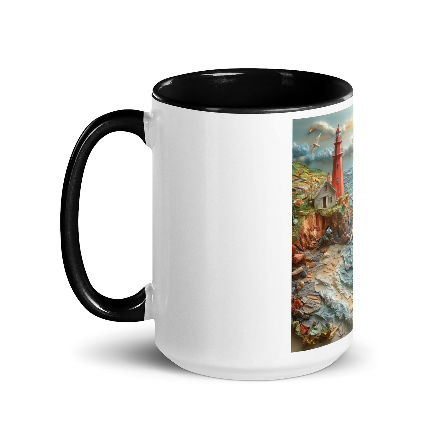 By The Seaside Series Print #2 - Mug with Color Inside