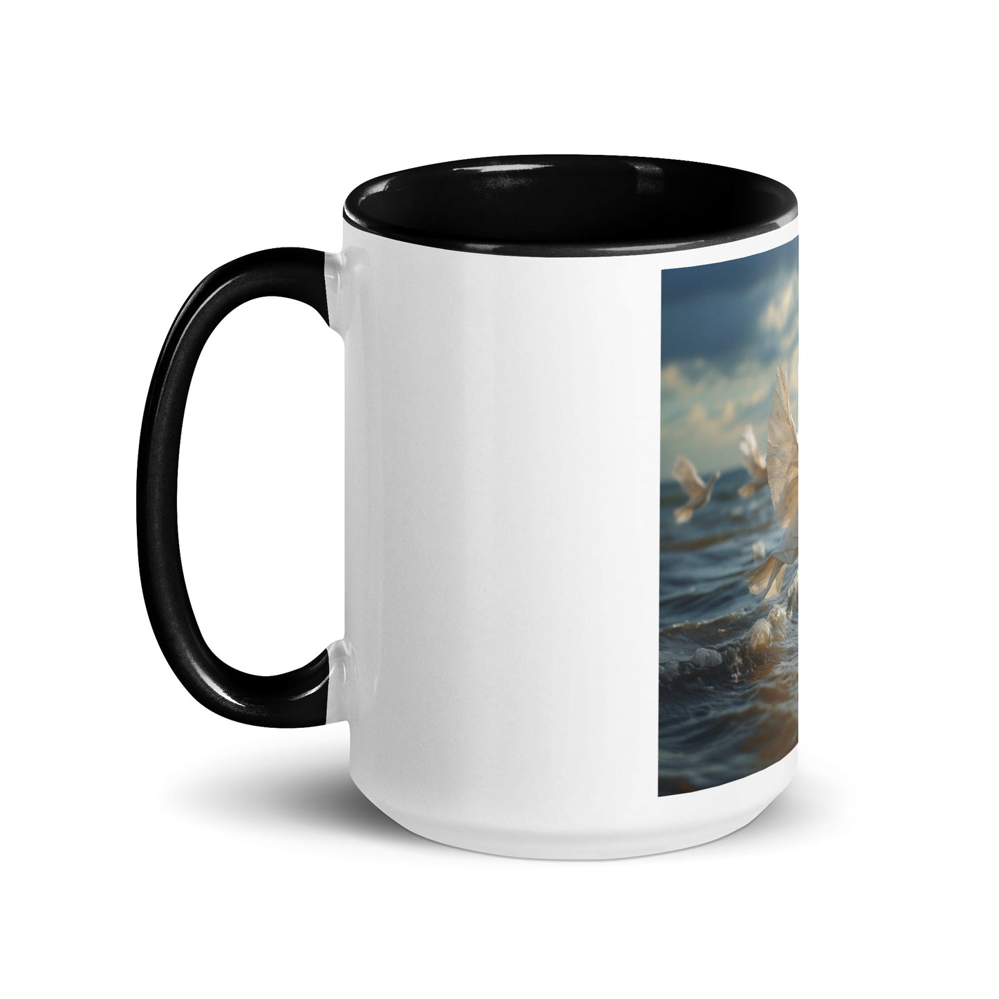 By The Seaside Series Print #8 - Mug with Color Inside