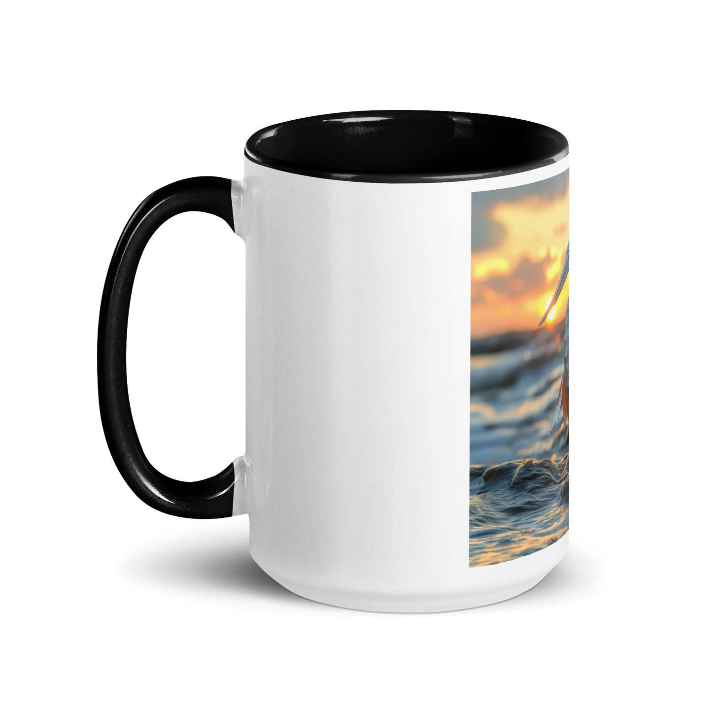 By The Seaside Series Print #1 - Mug with Color Inside